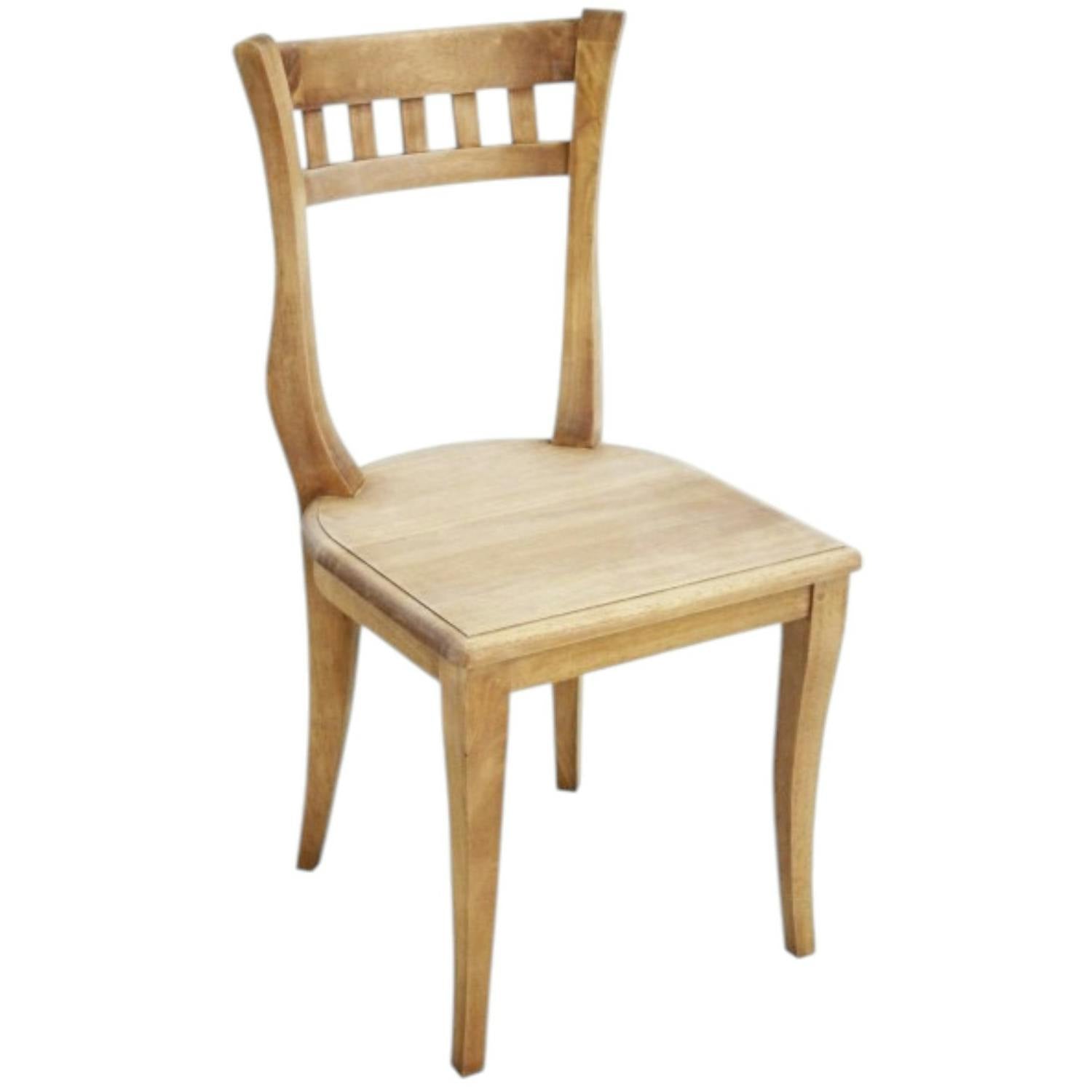 Chaise Hévéa style colonial 44x49x89cm MAORI