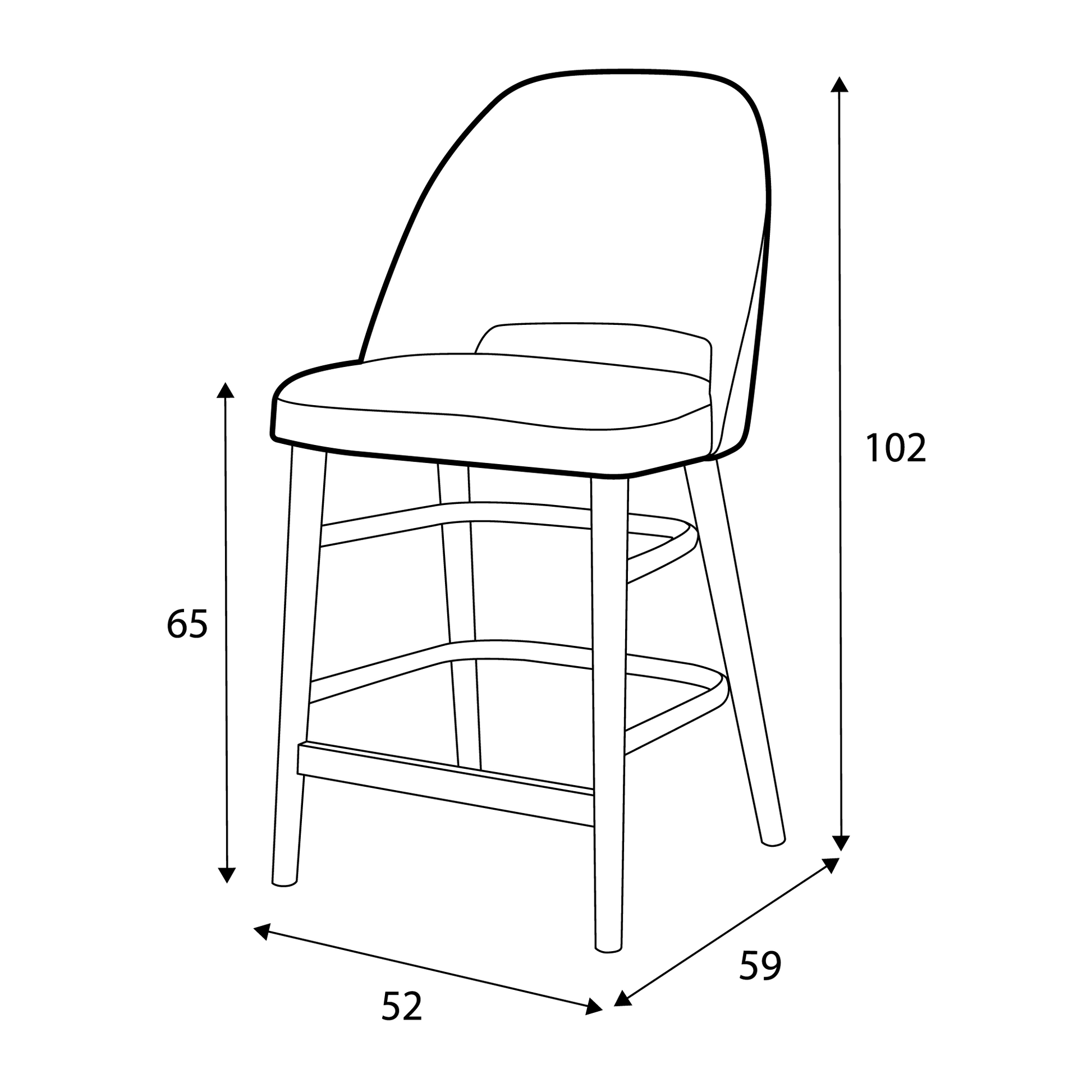 Chaise Élégance Îlot | LIGNART