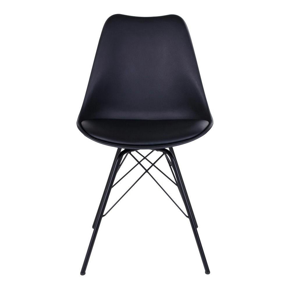 Chaise blanche scandinave pieds bois (lot de 2) LOTA