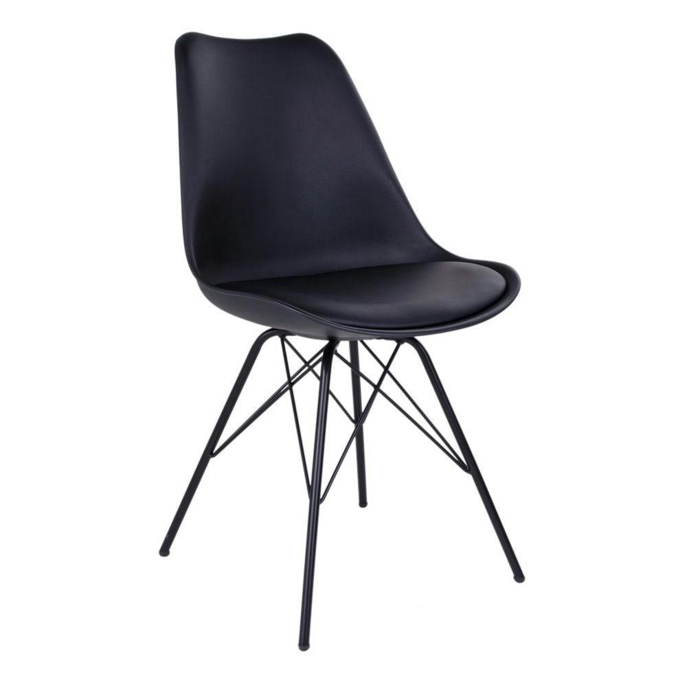 Chaise blanche scandinave pieds bois (lot de 2) LOTA