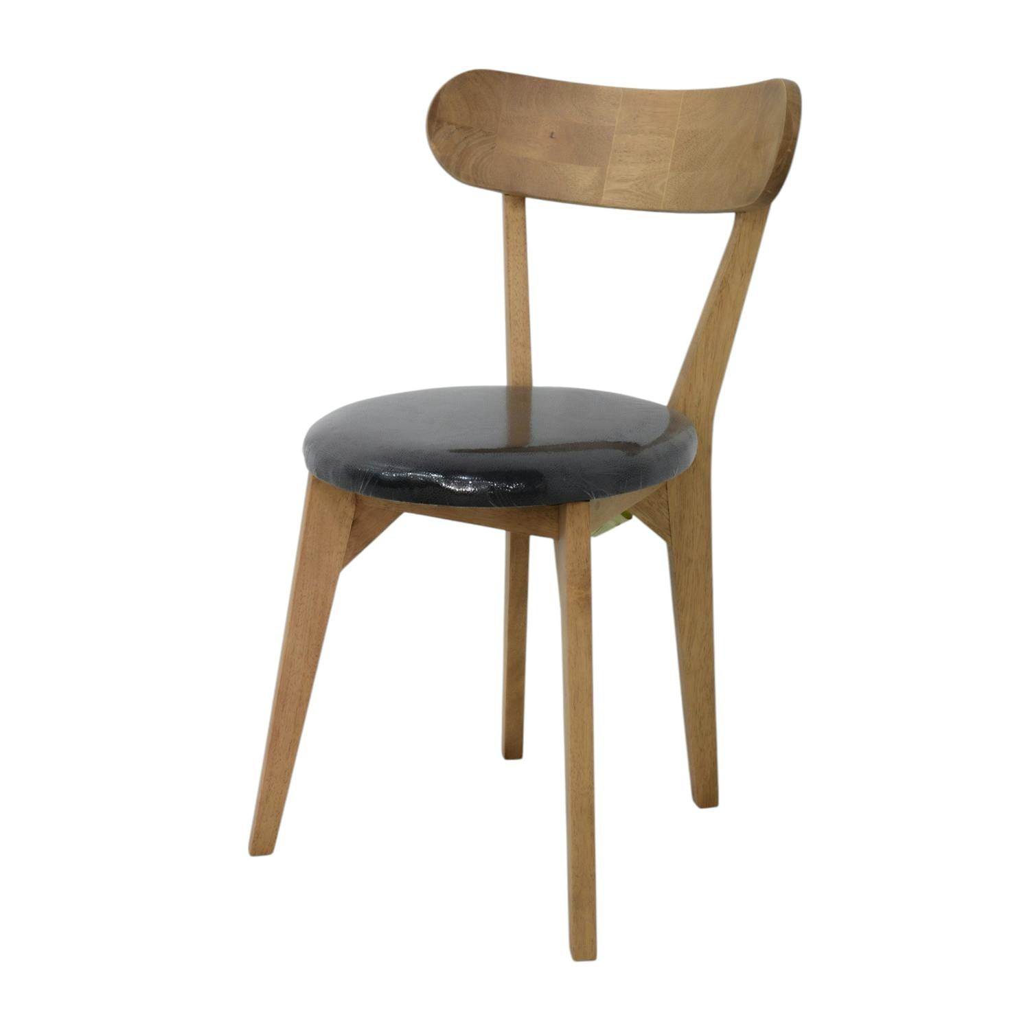 Chaise vintage arrondie hévéa SIXTIES