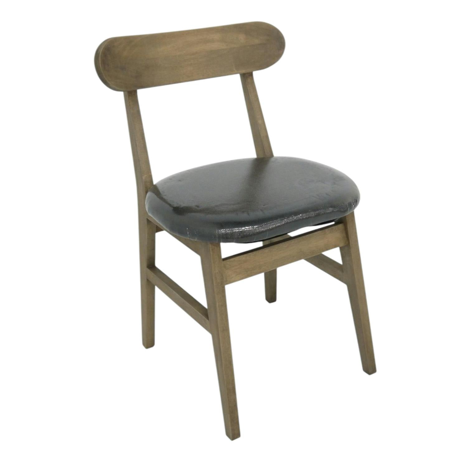 Chaise vintage carrée hévéa SIXTIES