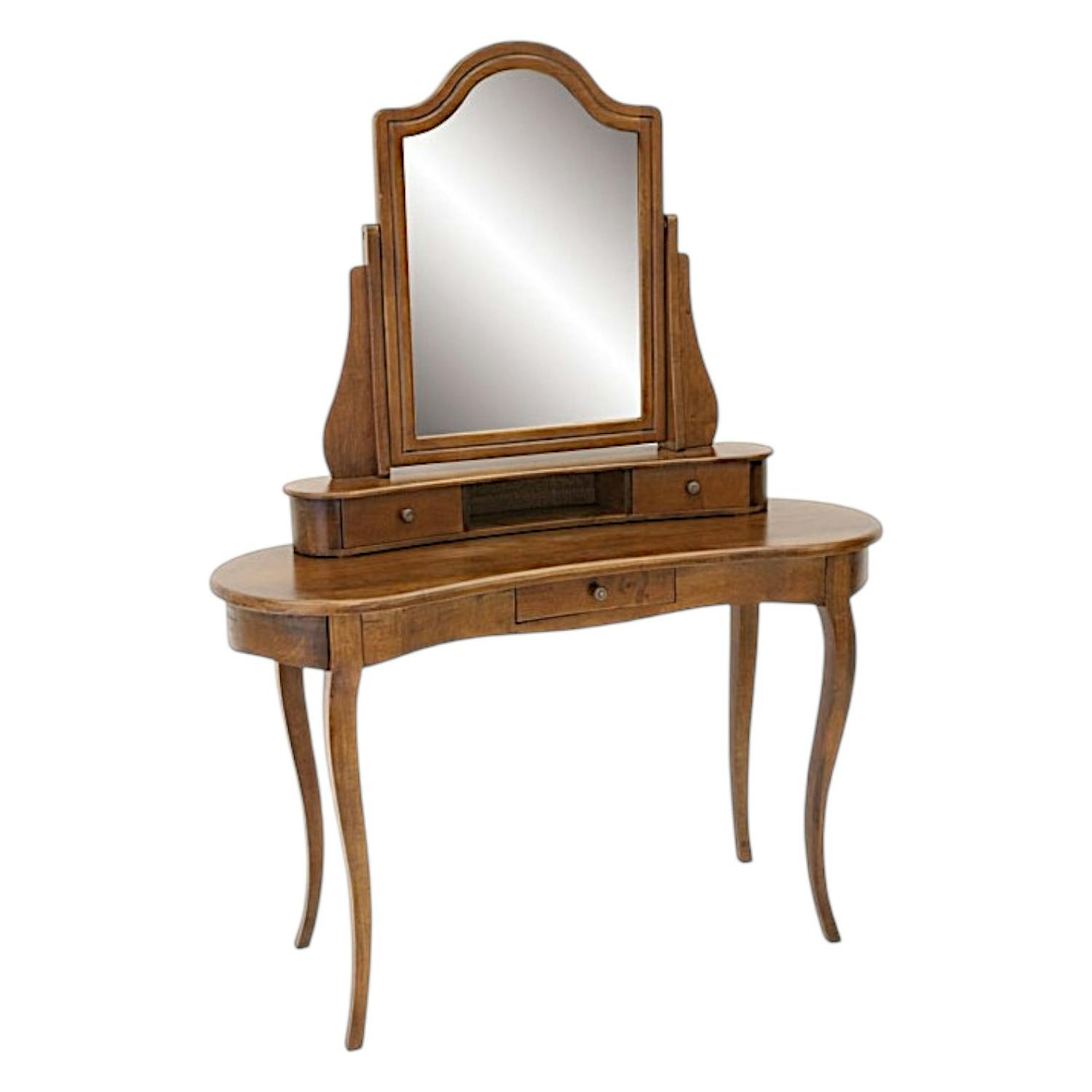 Coiffeuse en Bois Massif - Style Traditionnel