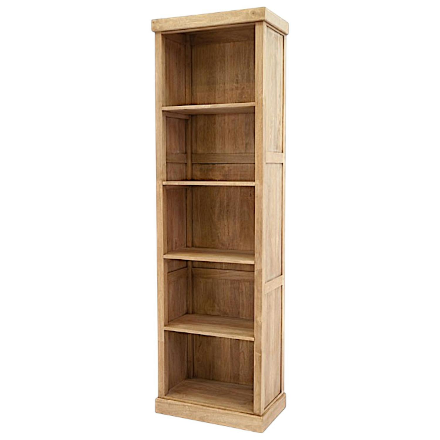 Colonne bibliothèque bois hévéa massif H200cm TRADITION