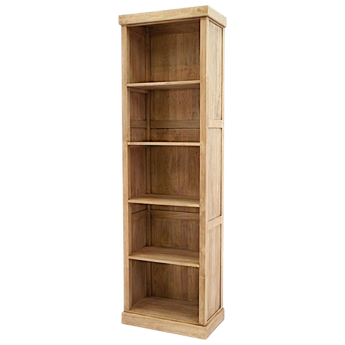 Colonne bibliothèque bois hévéa massif H200cm TRADITION