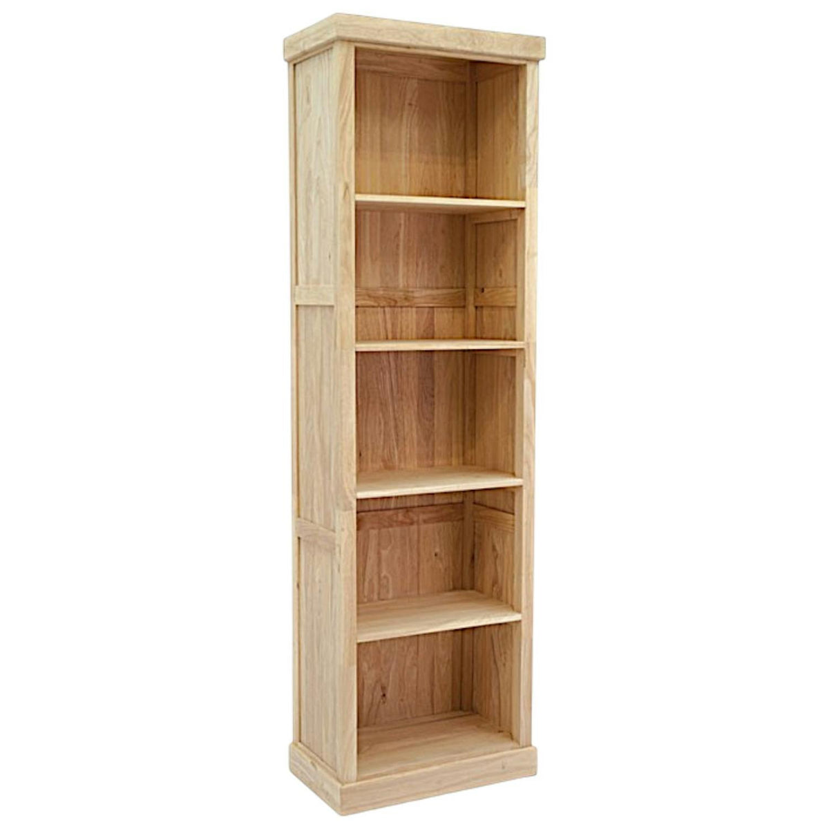 Colonne bibliothèque bois hévéa massif H200cm TRADITION