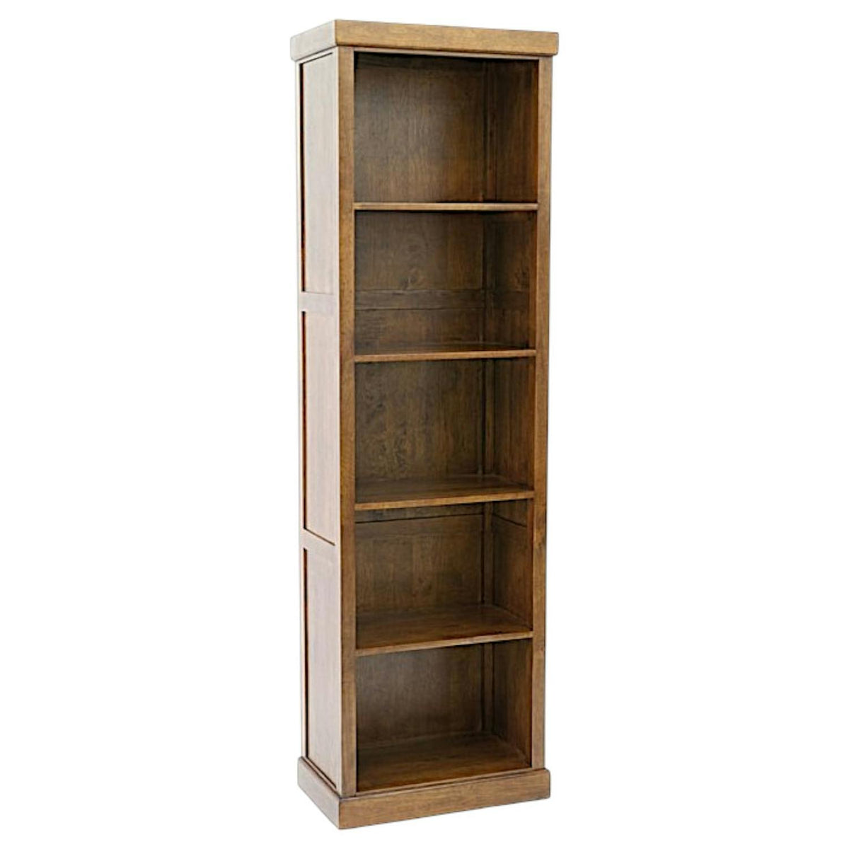 Colonne bibliothèque en bois massif - Style traditionnel