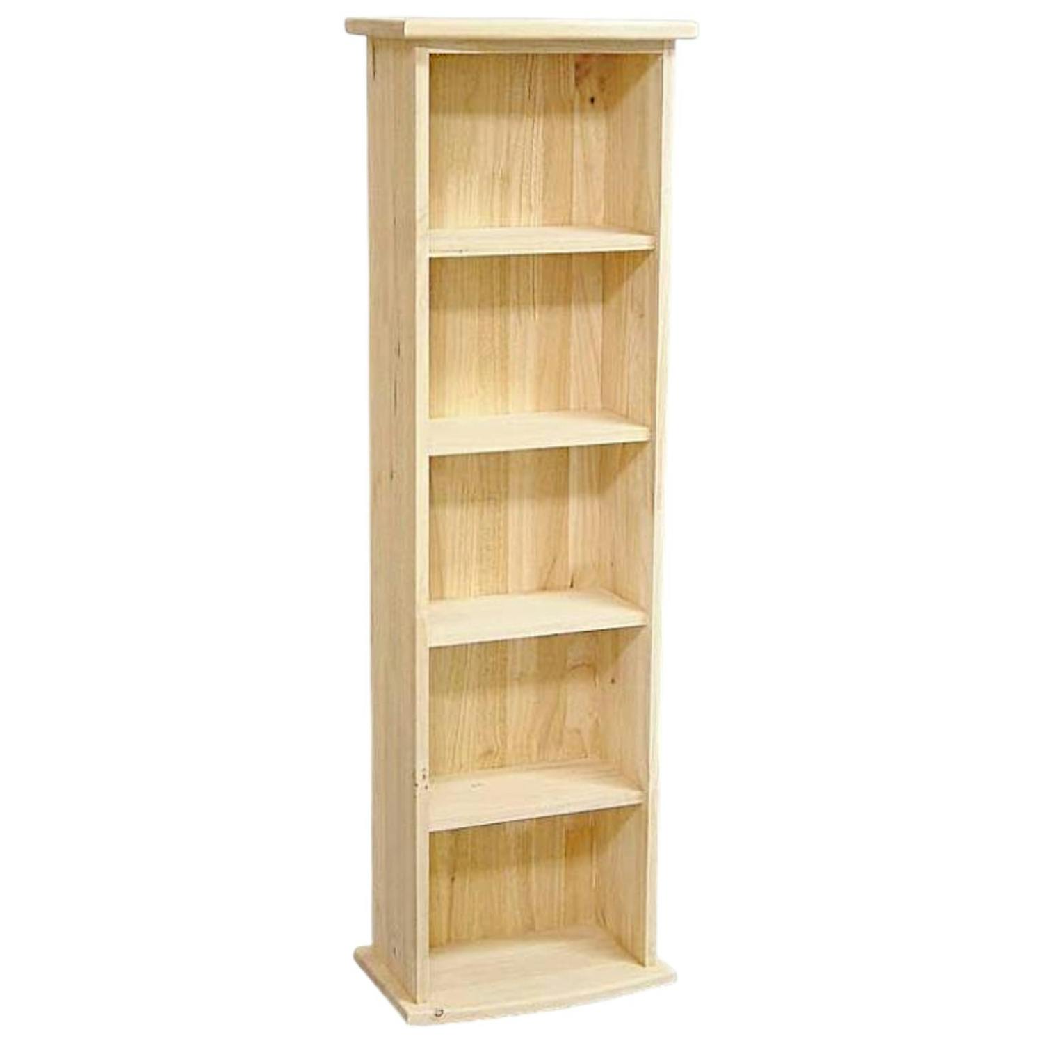 Colonne de rangement en bois massif - Style traditionnel