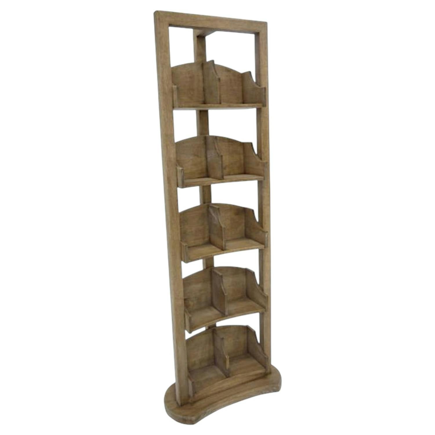Colonne double CD/DVD hévéa 45x24x125cm TRADITION