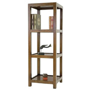 Colonne étagère en bois massif - Style contemporain