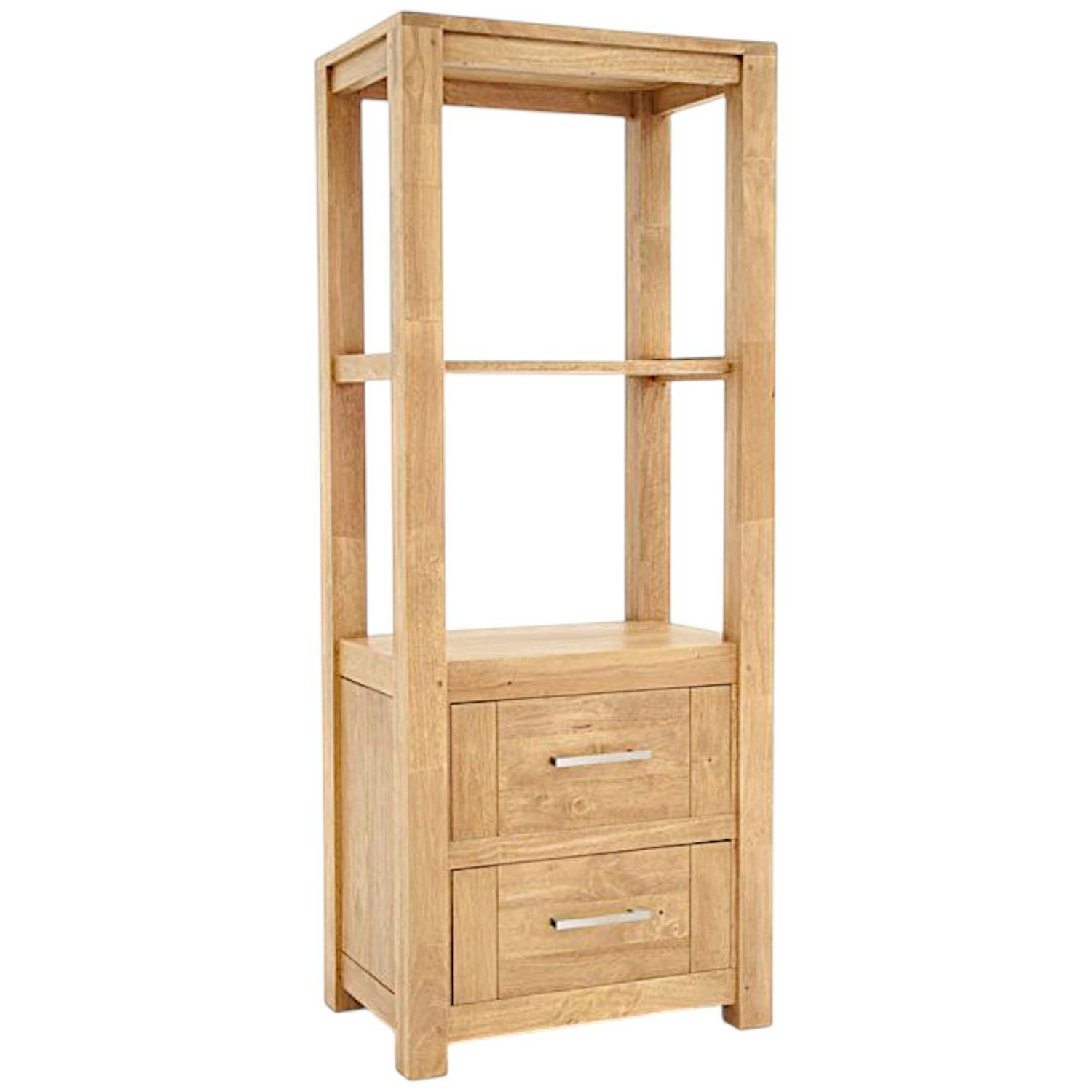 Colonne étagère moderne hévéa massif H150cm ATTAN