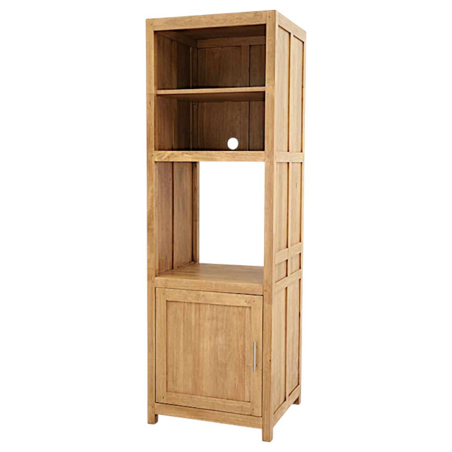 Colonne Hévéa 1 porte, 3 niches 66x60x205cm TRADITION