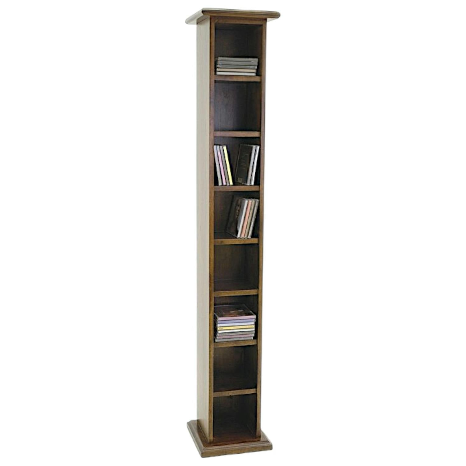 Colonne range CD en bois massif - Style traditionnel