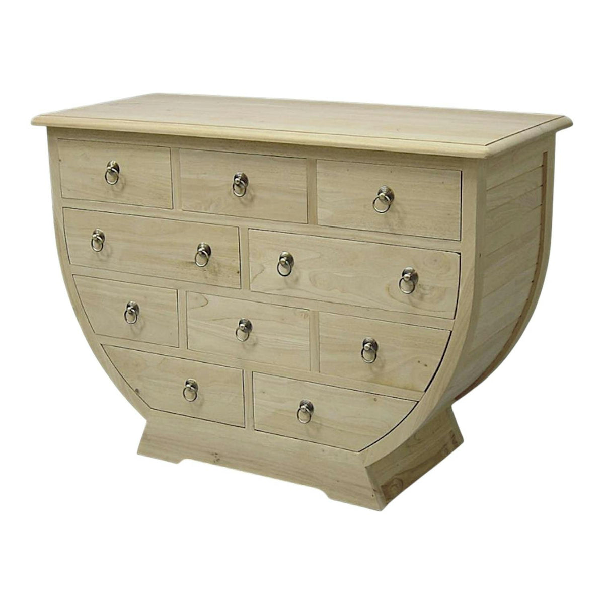 Commode bois massif 10 tiroirs TRADITION