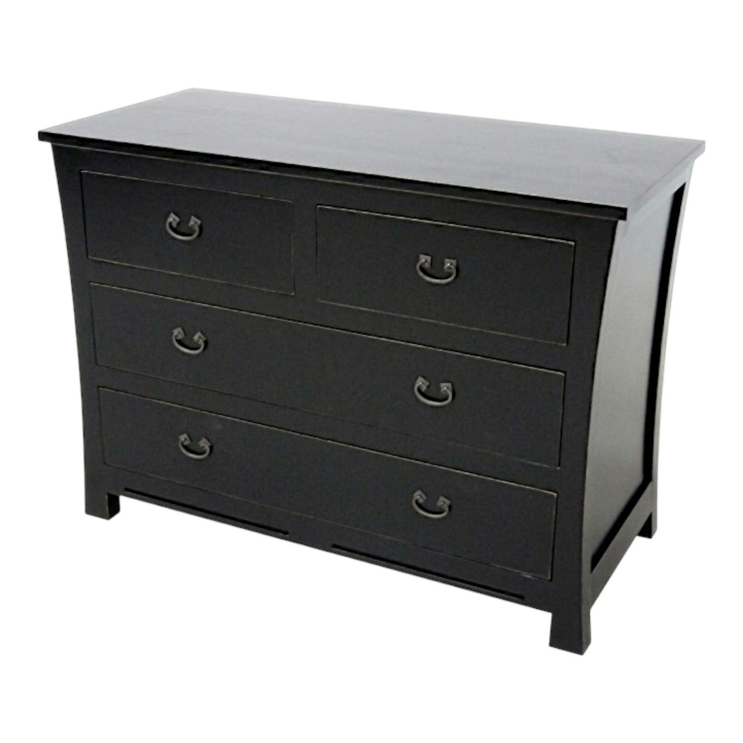 Commode chambre bois massif style exotique MAORI
