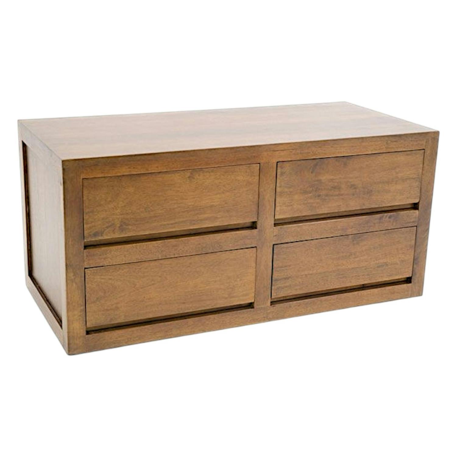 Commode chambre moderne bois massif OLGA