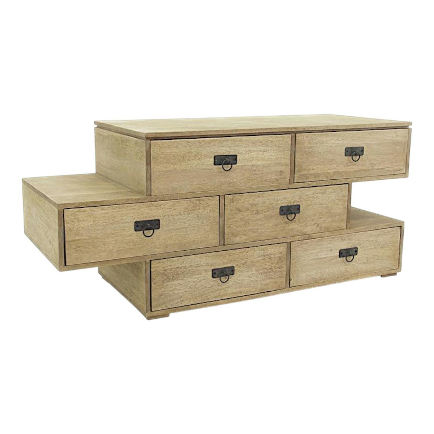 Commode destructurée hévéa 150CM HELENA
