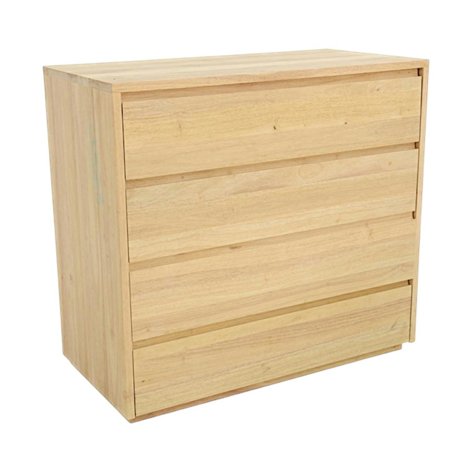 Commode Hévéa 4 tiroirs 90x45x86cm BALTIC