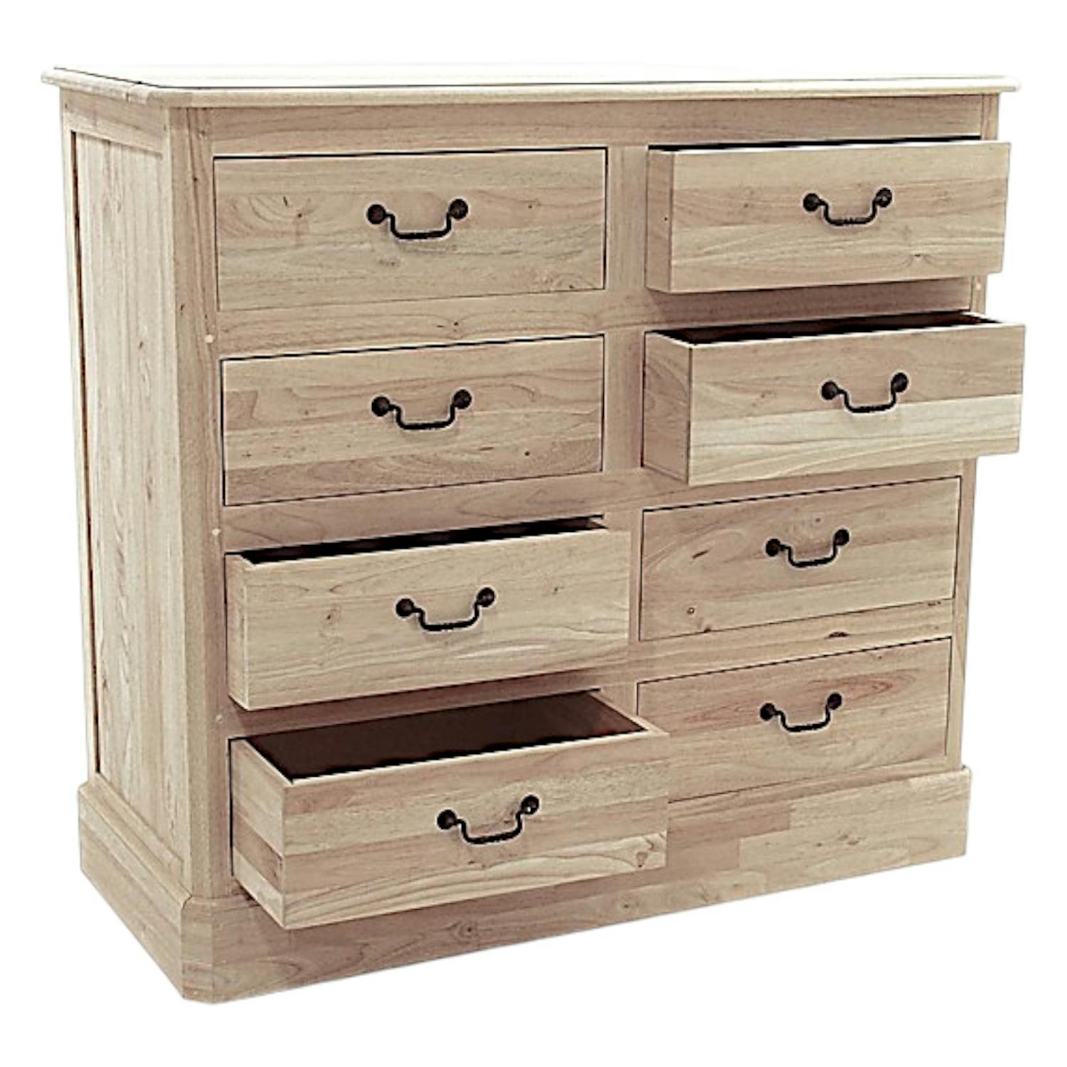 Commode en Hévéa - Style Traditionnel
