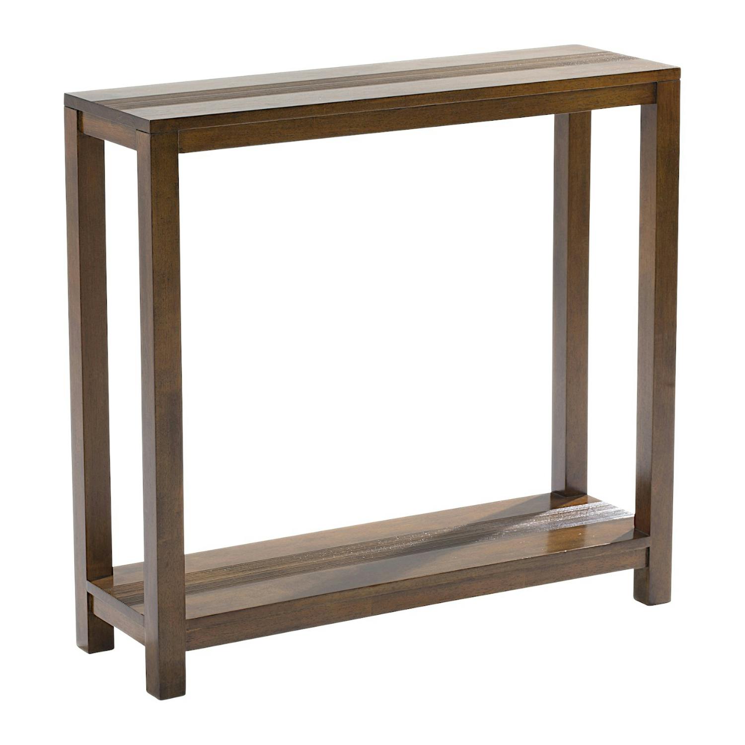 Console 2 plateaux hévéa massif 80cm GALA