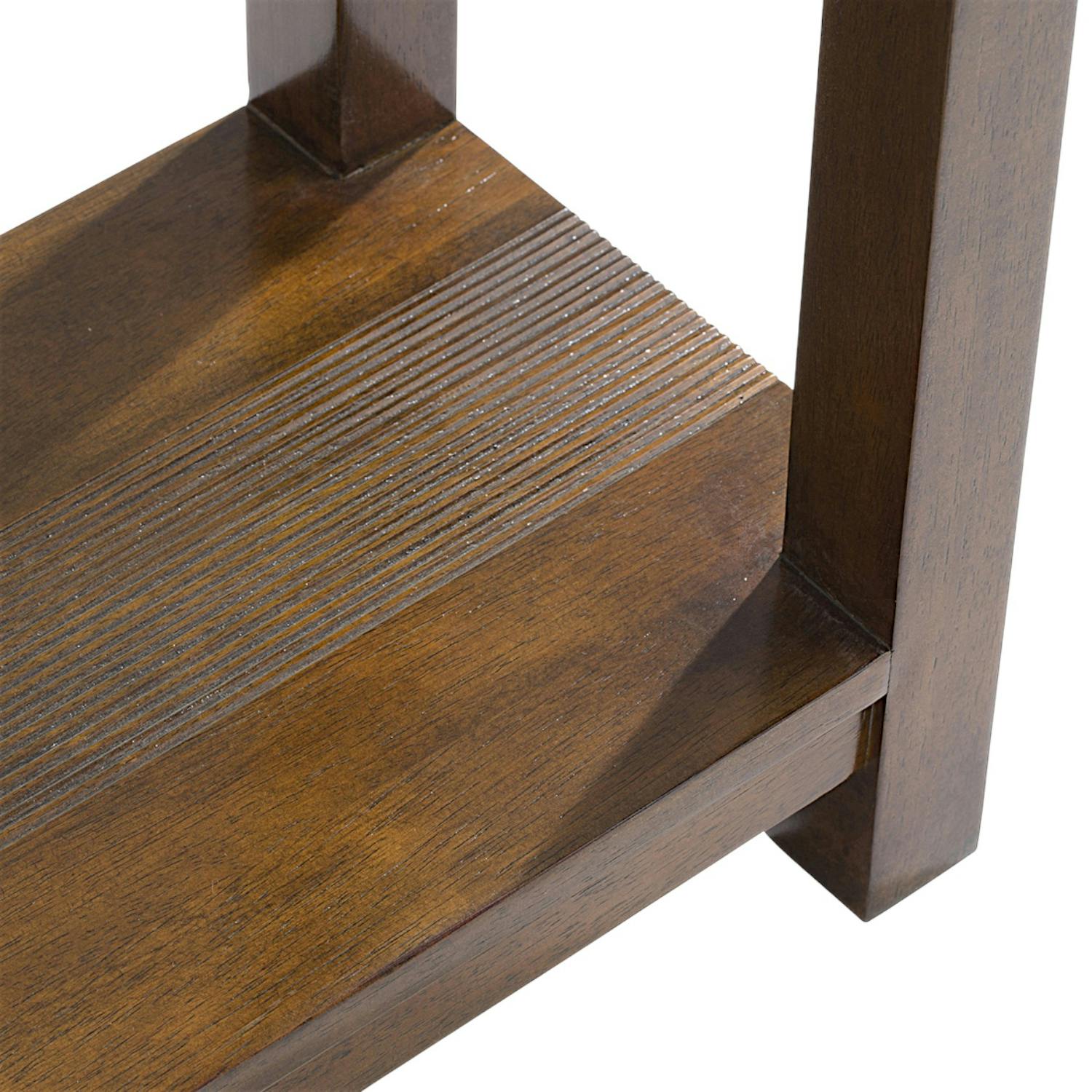 Console 2 plateaux hévéa massif 80cm GALA
