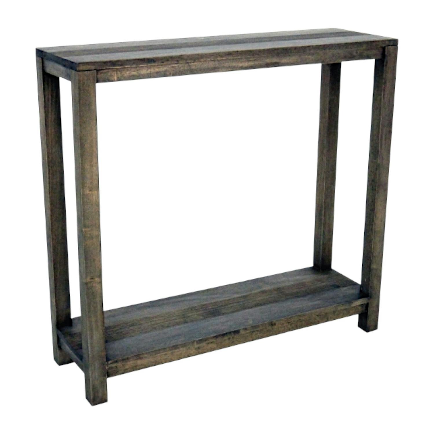 Console 2 plateaux hévéa massif 80cm GALA
