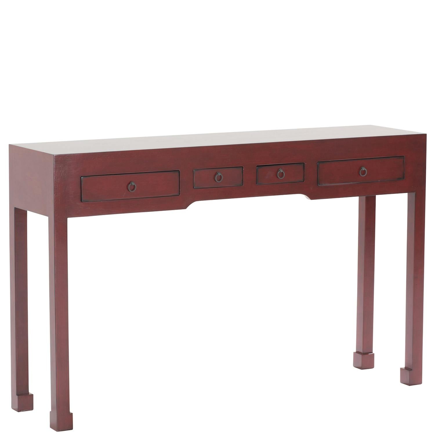 Console asiatique 4 tiroirs hévéa 120cm MAORI