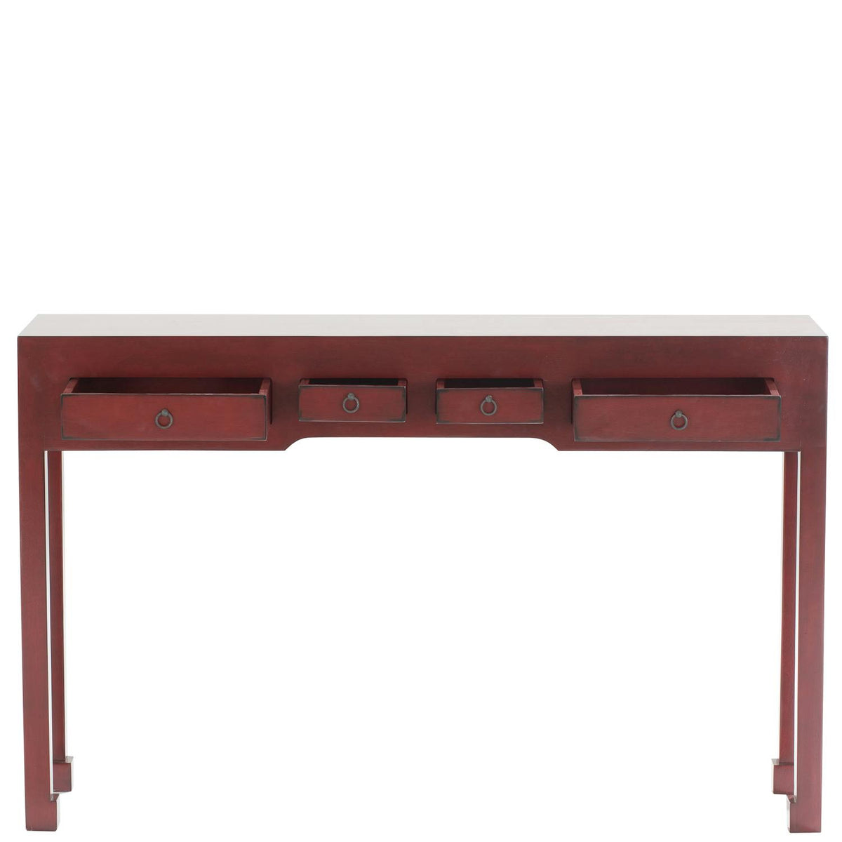 Console asiatique 4 tiroirs hévéa 120cm MAORI
