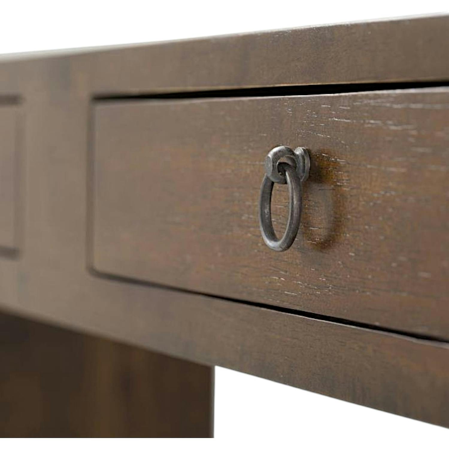 Console bois massif 2 tiroirs MAORI