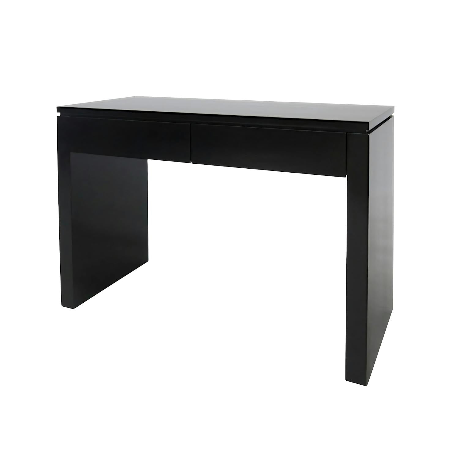 Console bureau bois moderne hévéa 109cm HELENA