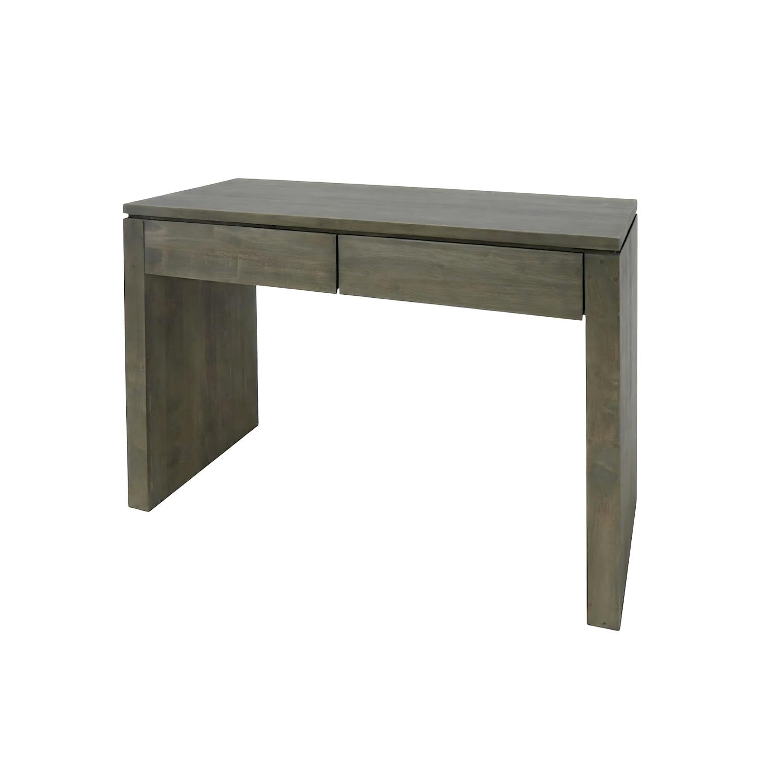 Console bureau bois moderne hévéa 109cm HELENA