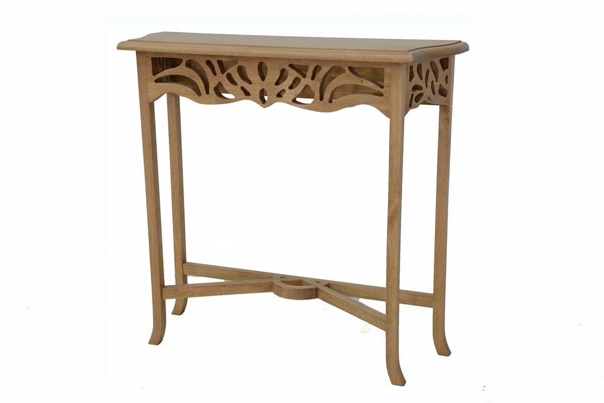 Console coloniale bois hévéa 80cm TRADITION