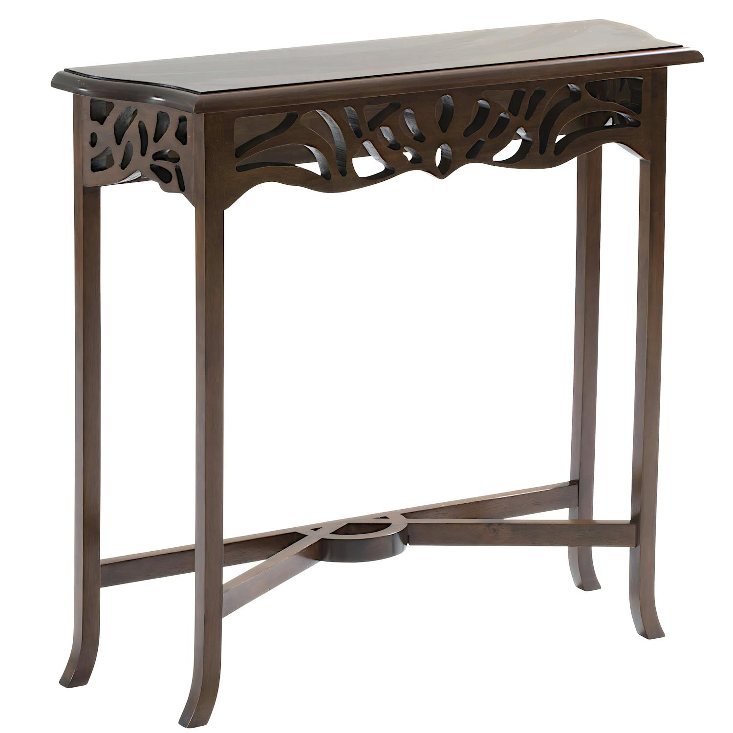 Console coloniale bois hévéa 80cm TRADITION