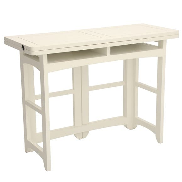 Console extensible en table repas hévéa 100cm TRADITION