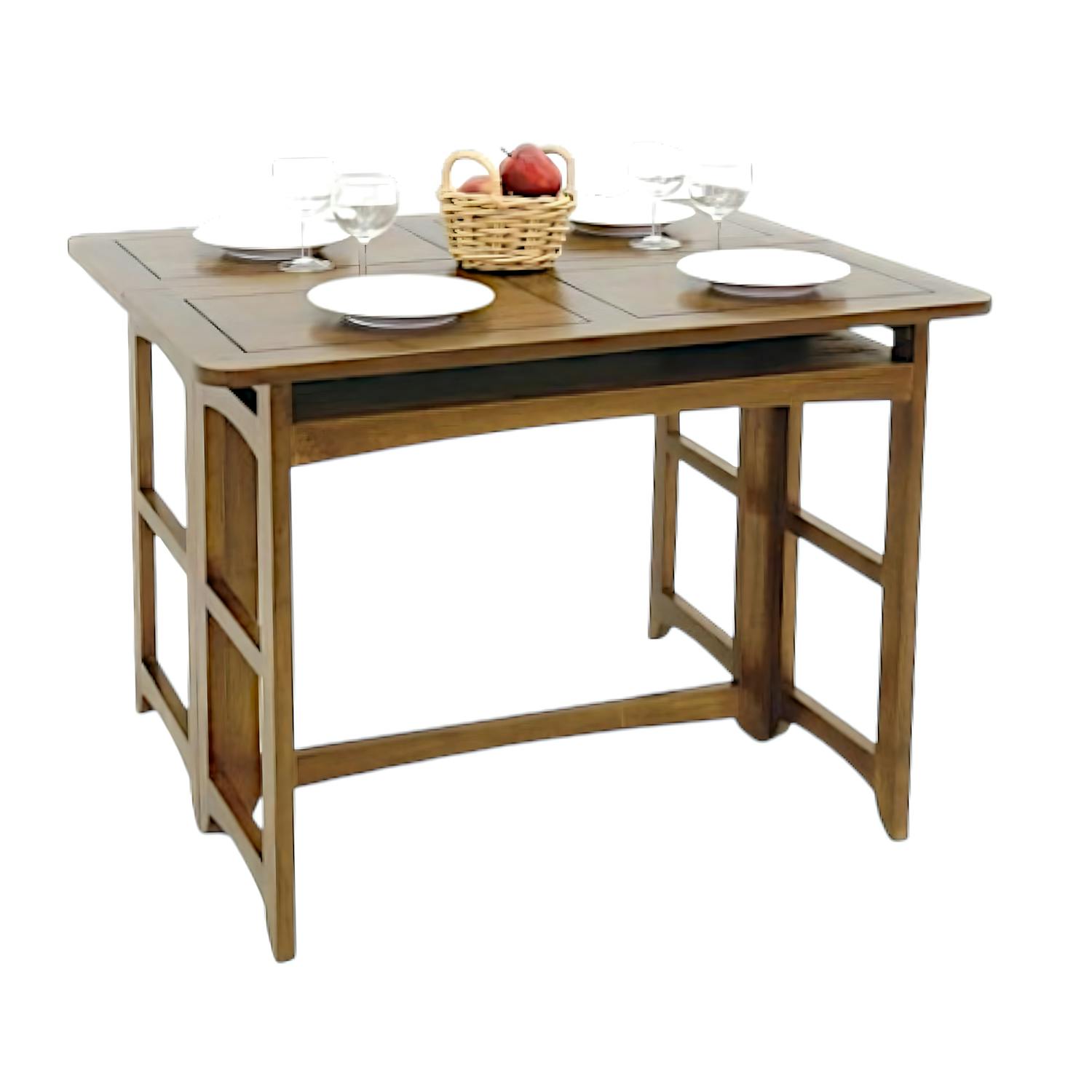 Console extensible en table repas hévéa 100cm TRADITION
