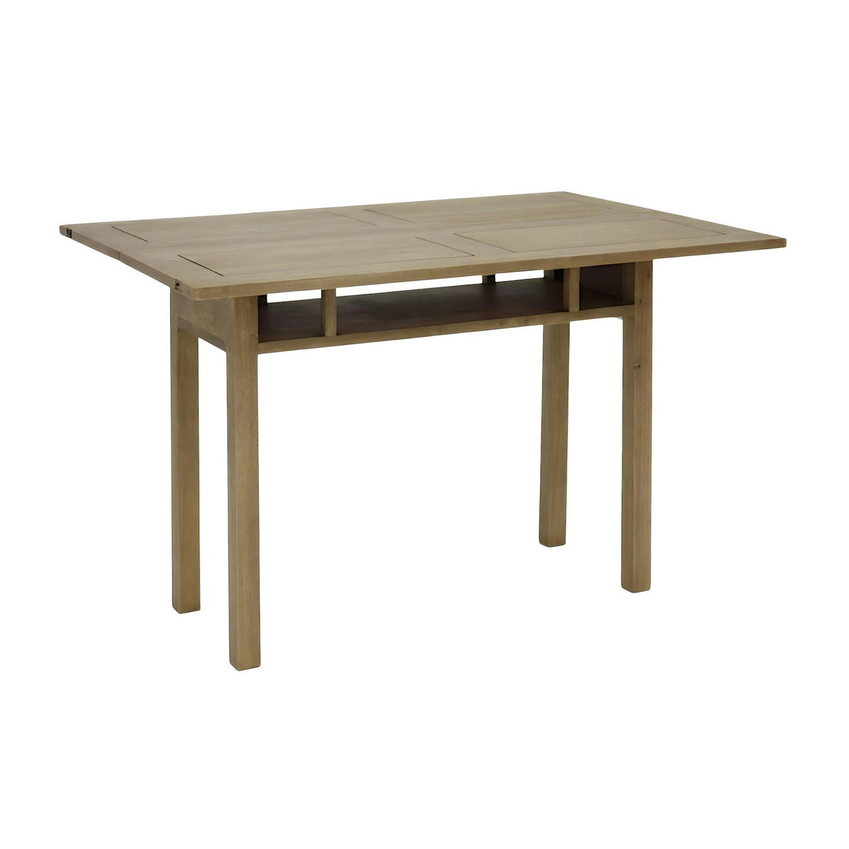 Console extensible en table repas hévéa 120cm HELENA