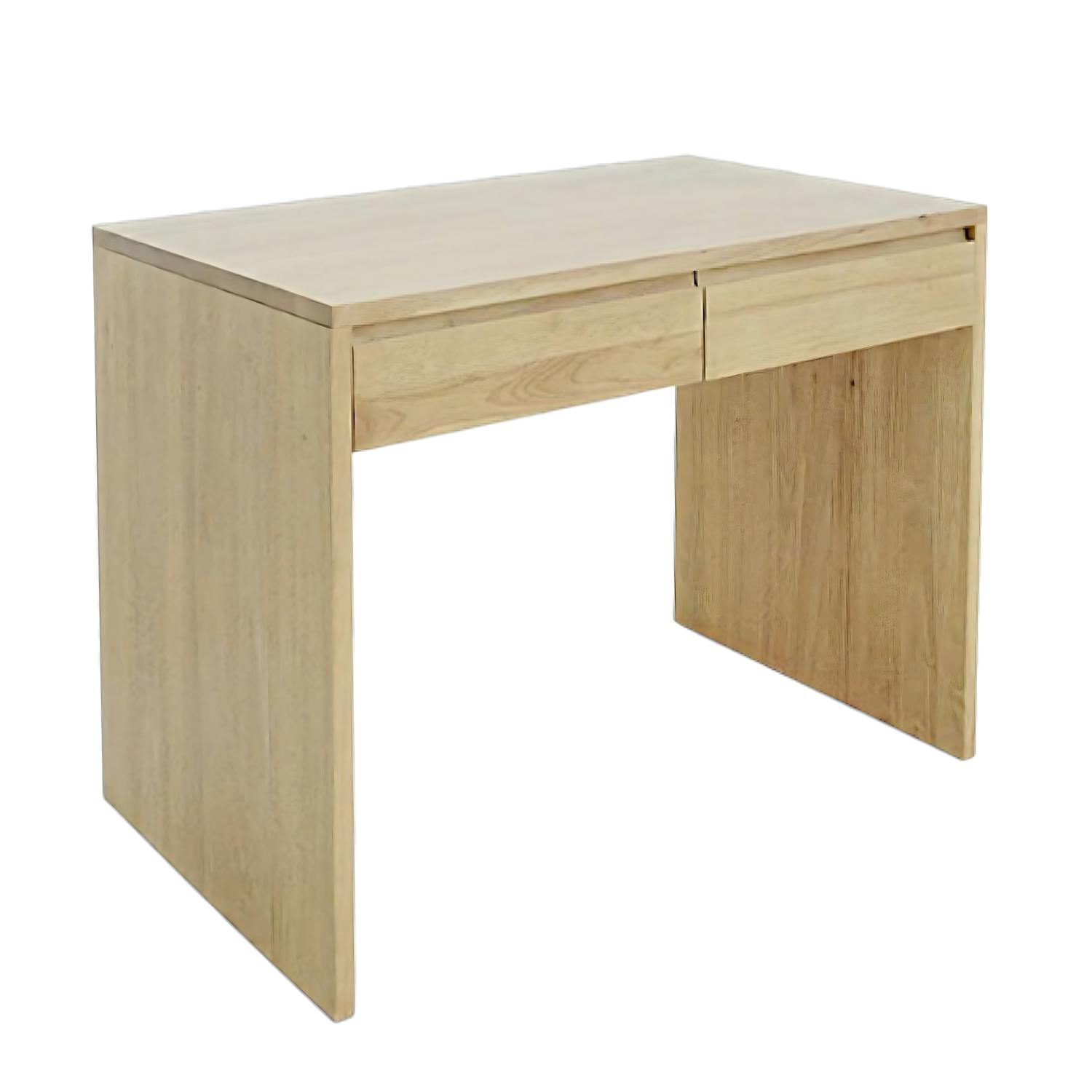 Console Hévéa 2 tiroirs 100x60x78cm BALTIC
