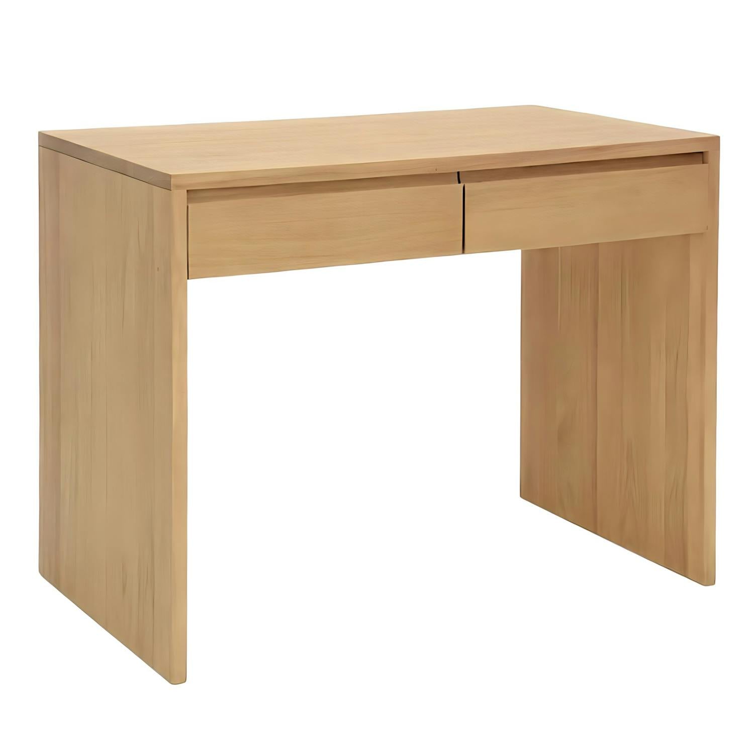 Console Hévéa 2 tiroirs 100x60x78cm BALTIC