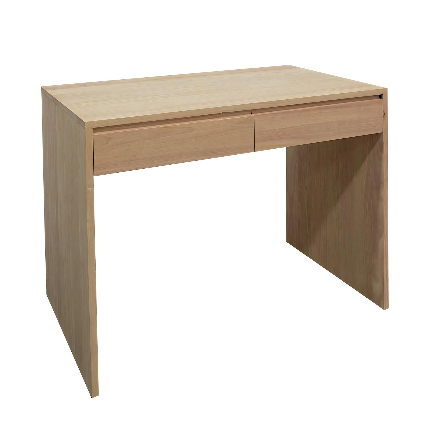 Console Hévéa 2 tiroirs 100x60x78cm BALTIC
