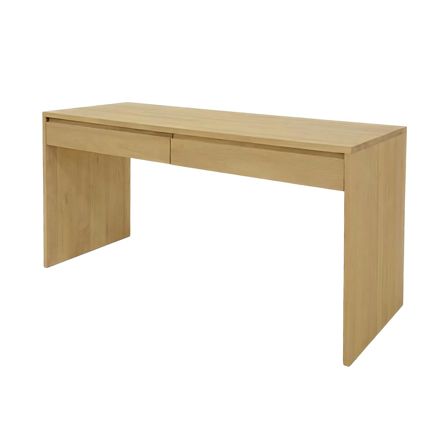 Console Hévéa 2 tiroirs 120x60x78cm BALTIC