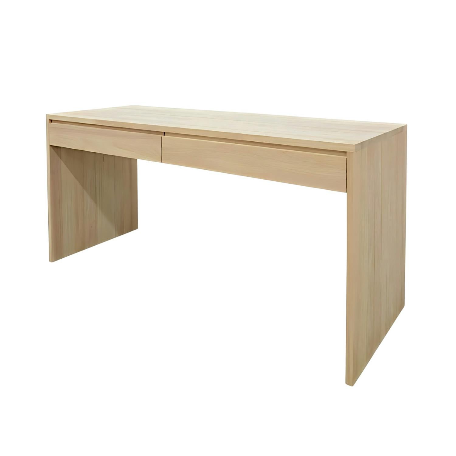 Console Hévéa 2 tiroirs 120x60x78cm BALTIC