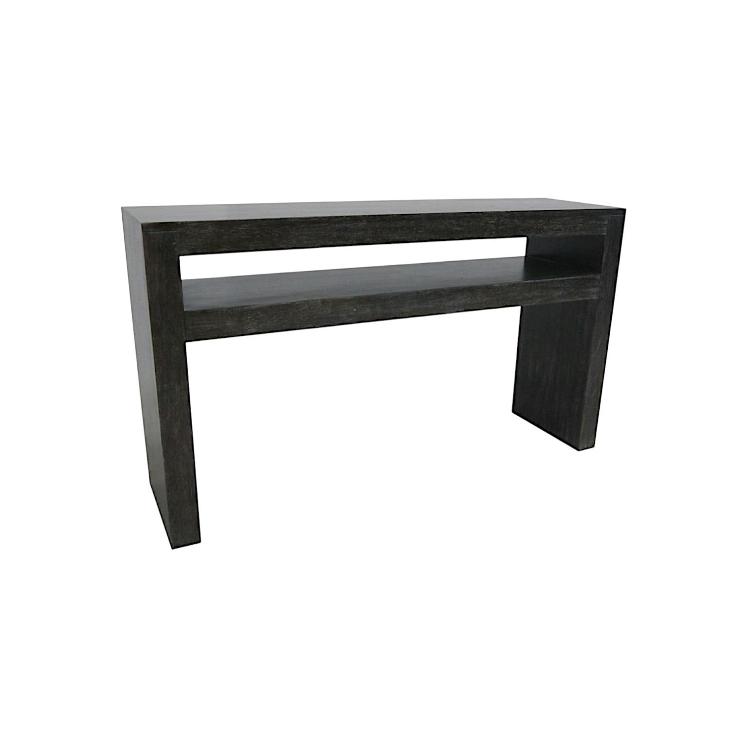 Console en bois massif - Style contemporain