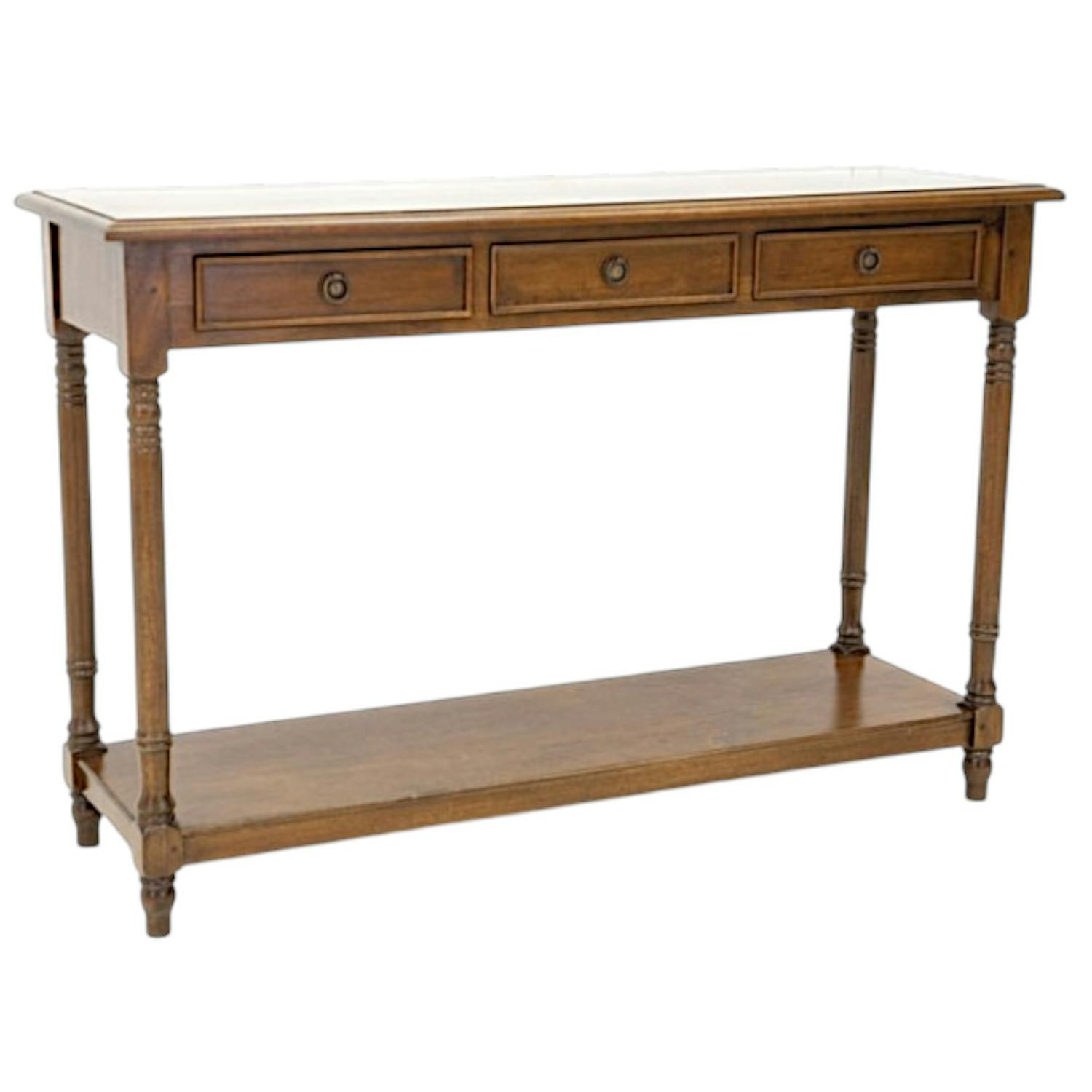 Console en bois massif - Style traditionnel