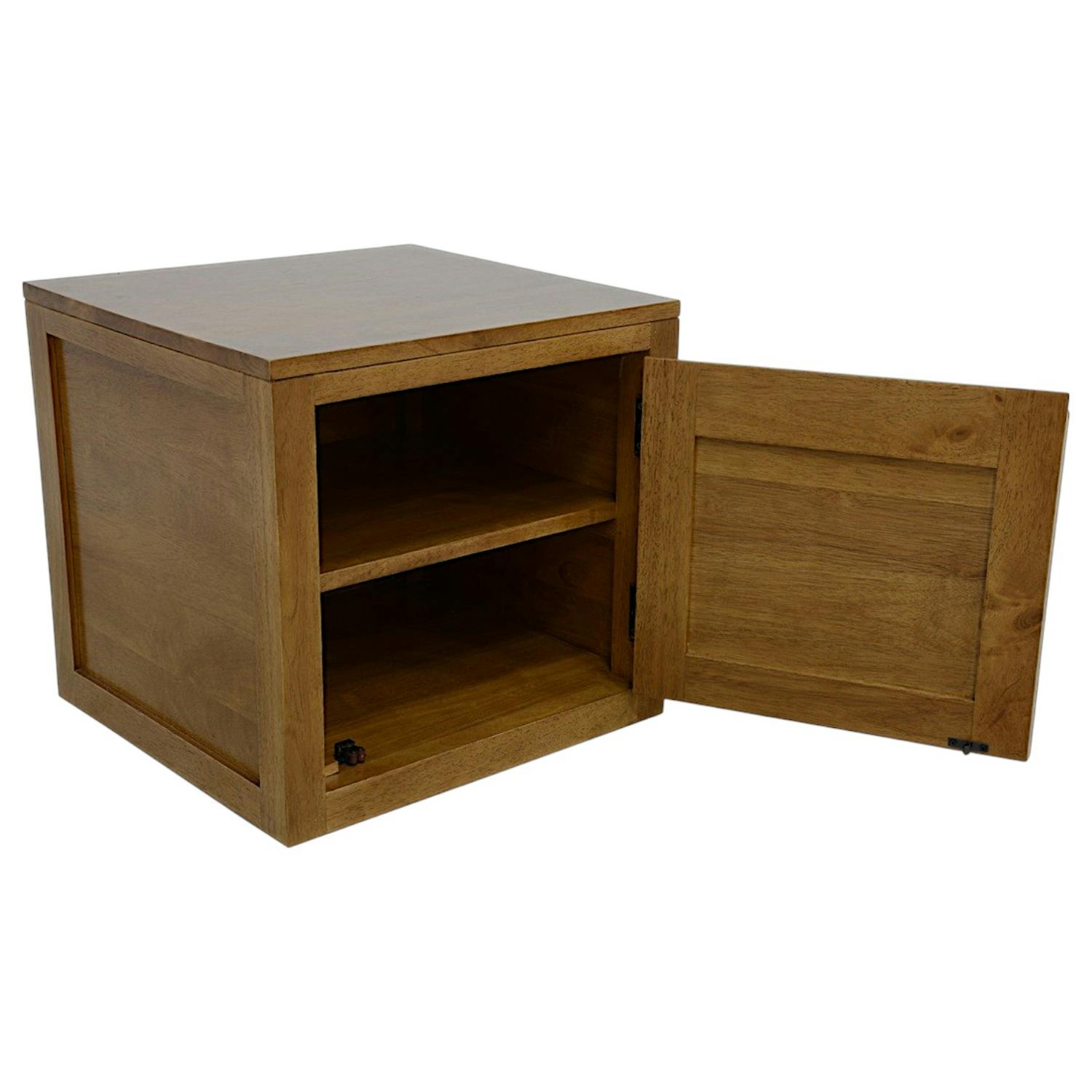 Cube de rangement Hévéa 1 porte 45x42x42cm OLGA