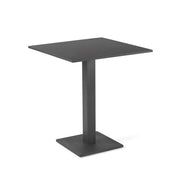 Table de jardin en aluminium - Style carré anthracite