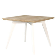 Table Basse Carrée Chêne Massif et Métal | LIGNART