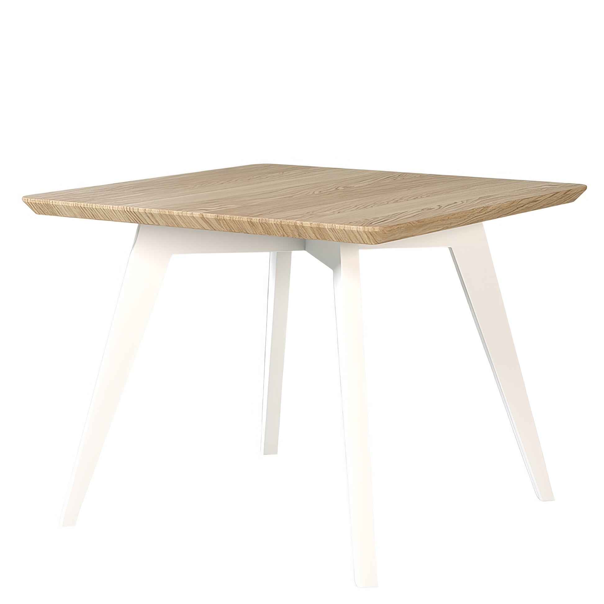 Table Basse Carrée Chêne Massif et Métal | LIGNART