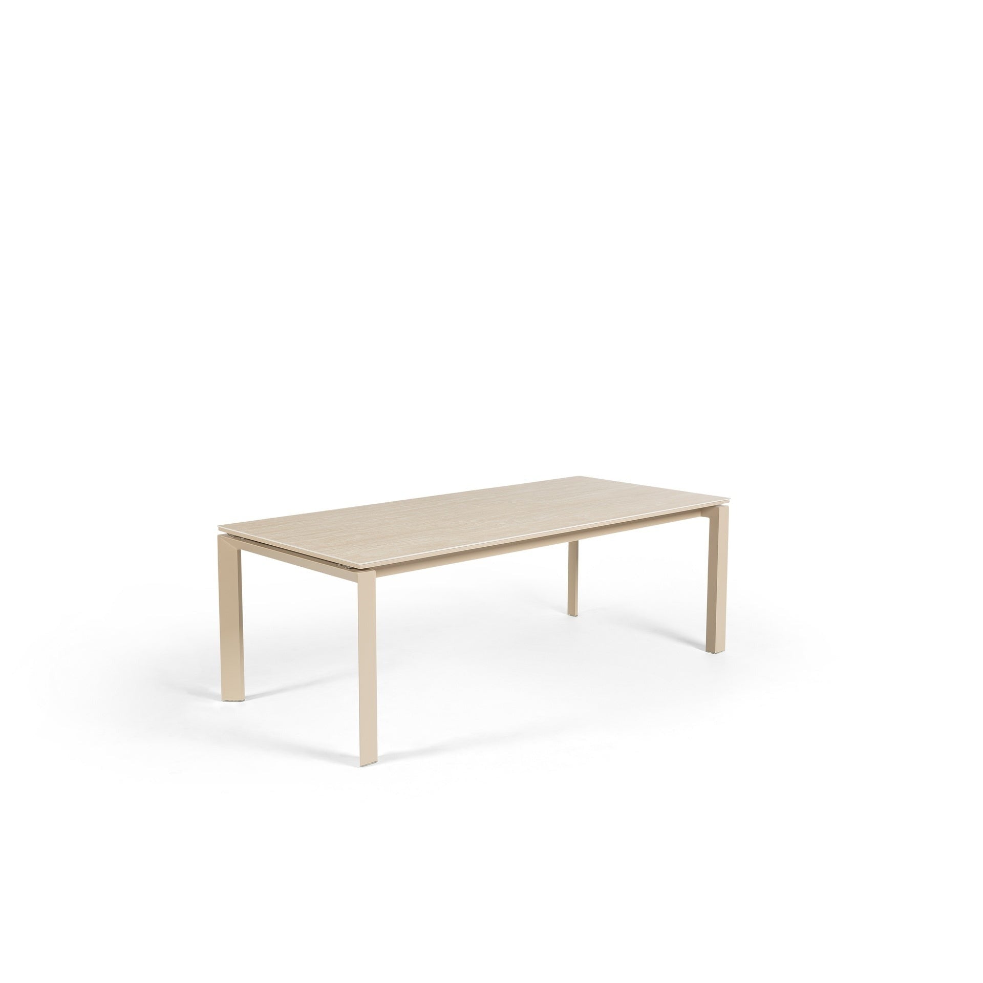 Table de jardin en aluminium et céramique - Style moderne