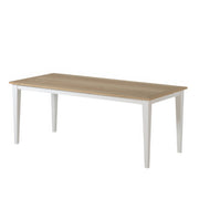 Table à manger rectangulaire bois clair 8 places | Chêne LIGNART