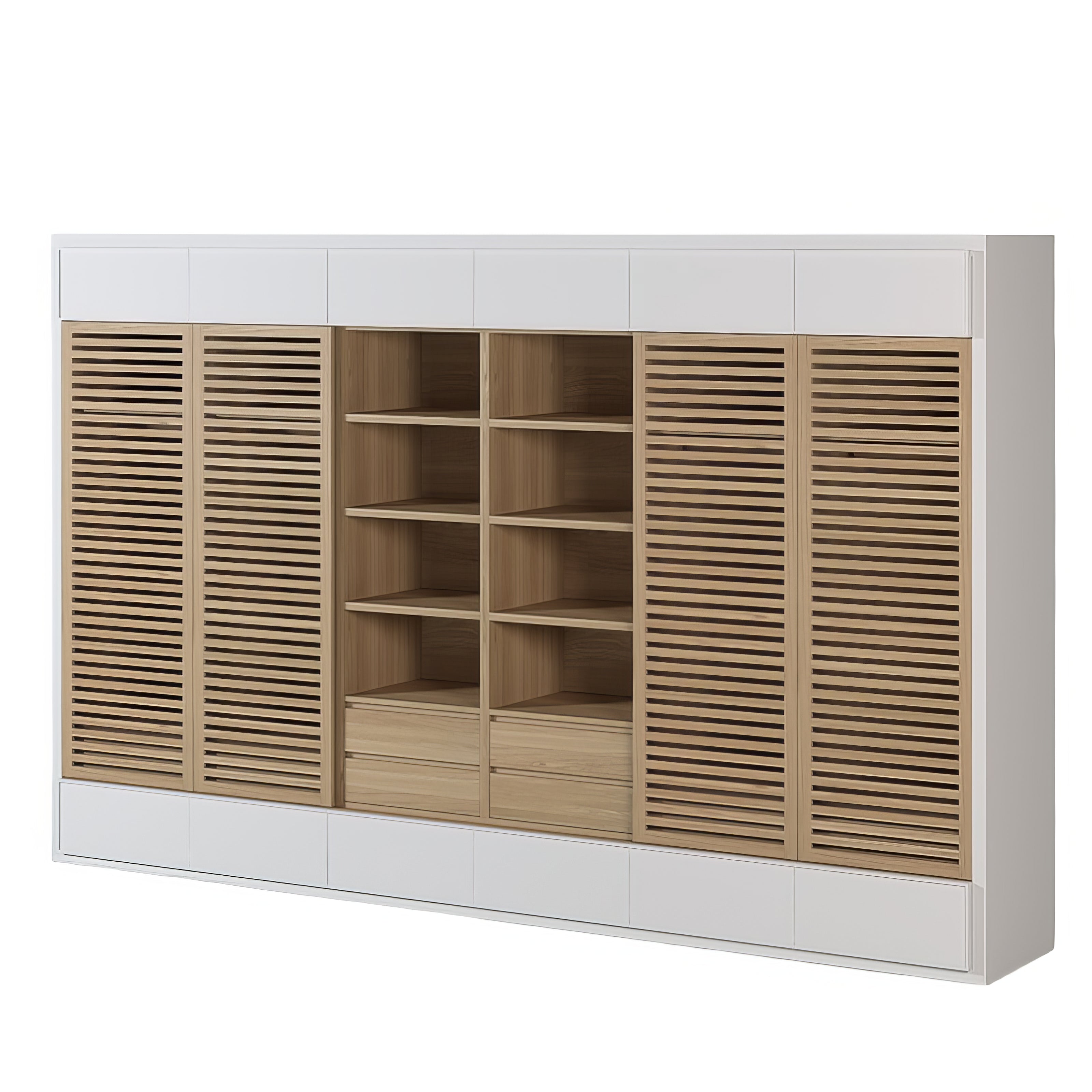 Grande Armoire Portes Persiennes Chêne LIGNART